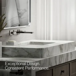 Wall-mount bathroom sink faucet trim, 1.2 gpm