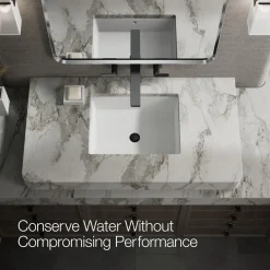 Wall-mount bathroom sink faucet trim, 1.2 gpm