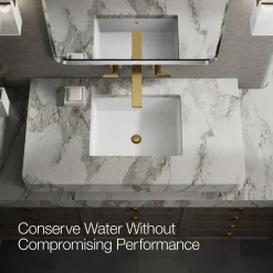 Wall-mount bathroom sink faucet trim, 1.2 gpm