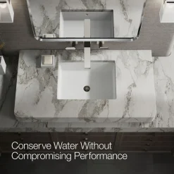 Wall-mount bathroom sink faucet trim, 1.2 gpm