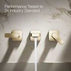 Wall-mount bathroom sink faucet trim, 1.2 gpm