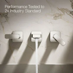 Wall-mount bathroom sink faucet trim, 1.2 gpm
