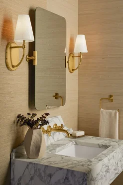 Wall-mount bathroom sink faucet trim, 1.2 gpm
