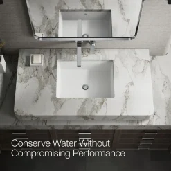Wall-mount bathroom sink faucet, 1.2 gpm