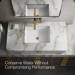 Wall-mount bathroom sink faucet, 1.2 gpm