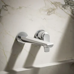 Wall-mount bathroom sink faucet, 1.2 gpm