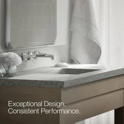 Wall-mount bathroom sink faucet trim, 1.2 gpm