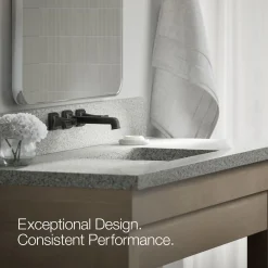 Wall-mount bathroom sink faucet trim, 1.2 gpm