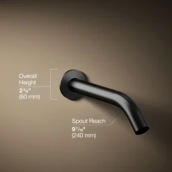 Wall-mount bath spout
