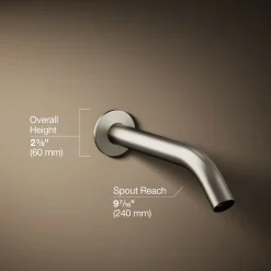 Wall-mount bath spout