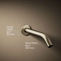 Wall-mount bath spout