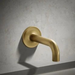 Wall-mount bath spout