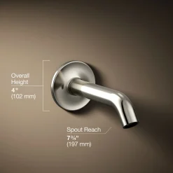 Wall-mount bath spout