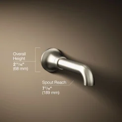 Wall-mount bath spout