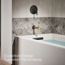 Wall-mount bath spout