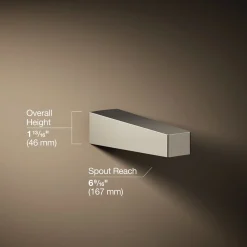 Wall-mount bath spout