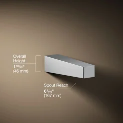 Wall-mount bath spout