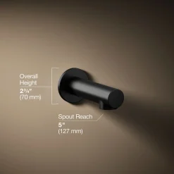 Wall-mount bath spout