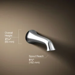 Wall-mount bath spout