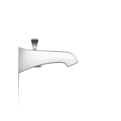 Wall-mount bath spout with Deco design and diverter