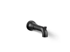 Wall-mount bath spout with diverter
