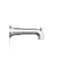 Wall-mount bath spout with diverter