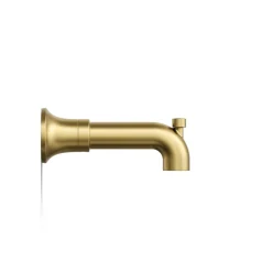 Wall-mount bath spout with diverter