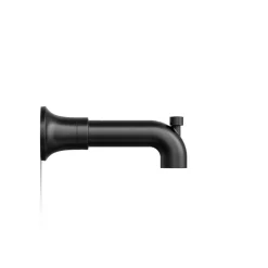 Wall-mount bath spout with diverter
