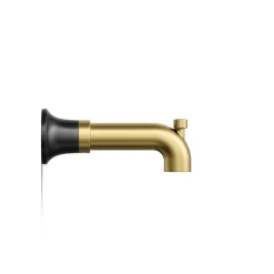 Wall-mount bath spout with diverter