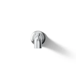 Wall-mount bath spout with diverter