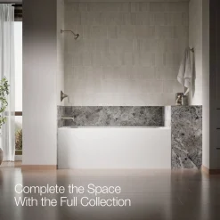 Wall-mount bath spout with diverter