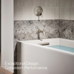 Wall-mount bath spout with diverter