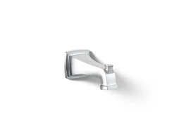 Wall-mount bath spout with diverter