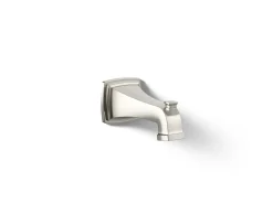 Wall-mount bath spout with diverter