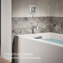 Wall-mount bath spout with diverter