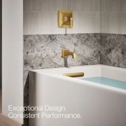 Wall-mount bath spout with diverter
