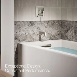 Wall-mount bath spout with diverter