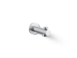 Wall-mount bath spout with diverter