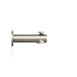 Wall-mount bath spout with diverter