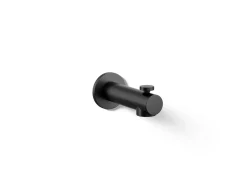 Wall-mount bath spout with diverter