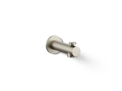 Wall-mount bath spout with diverter