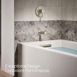 Wall-mount bath spout with diverter