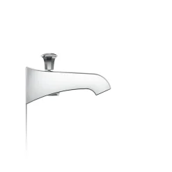 Wall-mount bath spout with diverter
