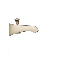 Wall-mount bath spout with diverter