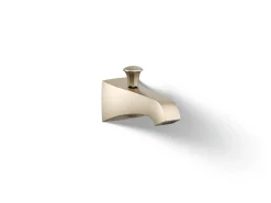 Wall-mount bath spout with diverter