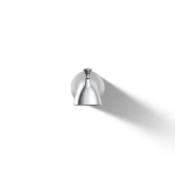 Wall-mount bath spout with diverter