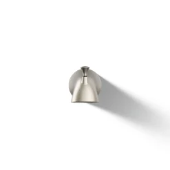 Wall-mount bath spout with diverter