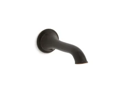 Wall-mount bath spout with flare design