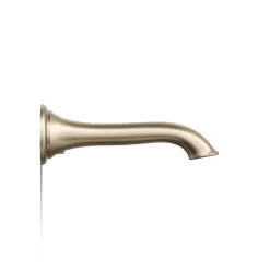 Wall-mount bath spout with flare design