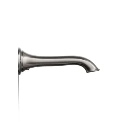 Wall-mount bath spout with flare design